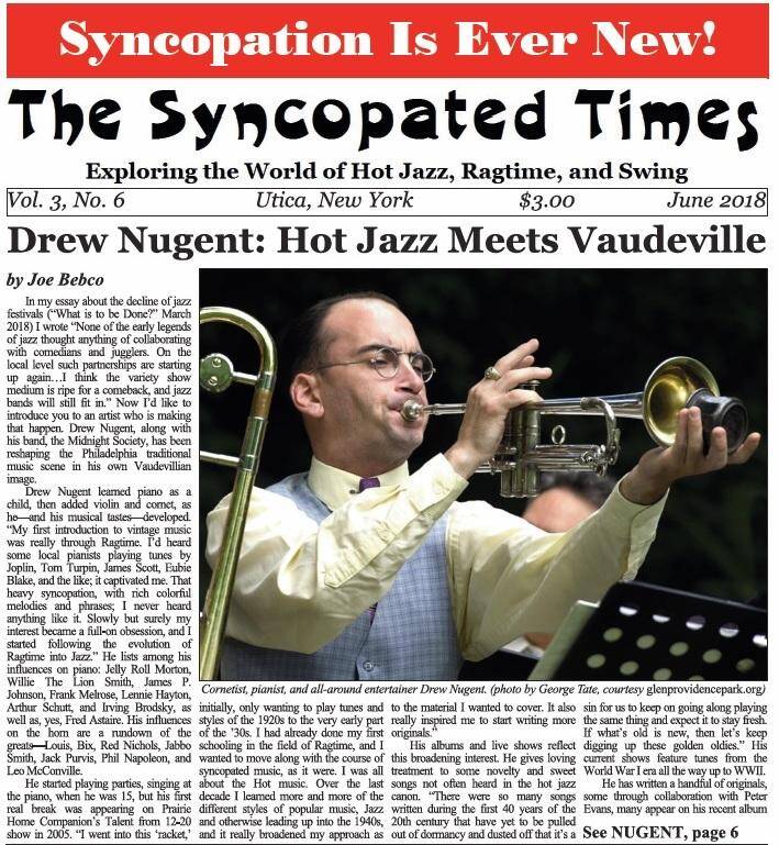 Syncopated Times 2018-06 June cover detail