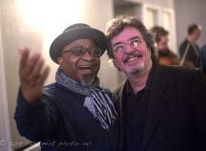 Alvin Atkinson and Duduka daFonseca at the 2019 North Carolina Jazz Festival. (photo by Herman Burney)